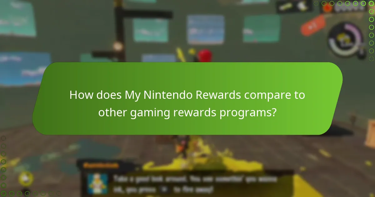 How does My Nintendo Rewards compare to other gaming rewards programs?