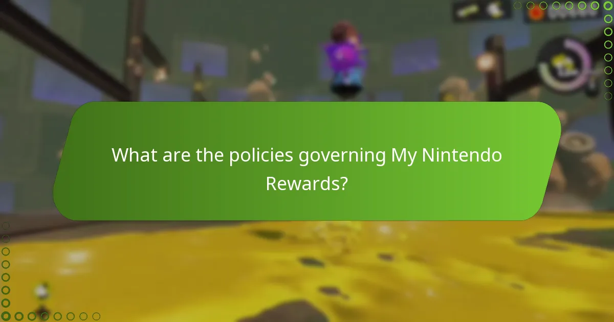 What are the policies governing My Nintendo Rewards?