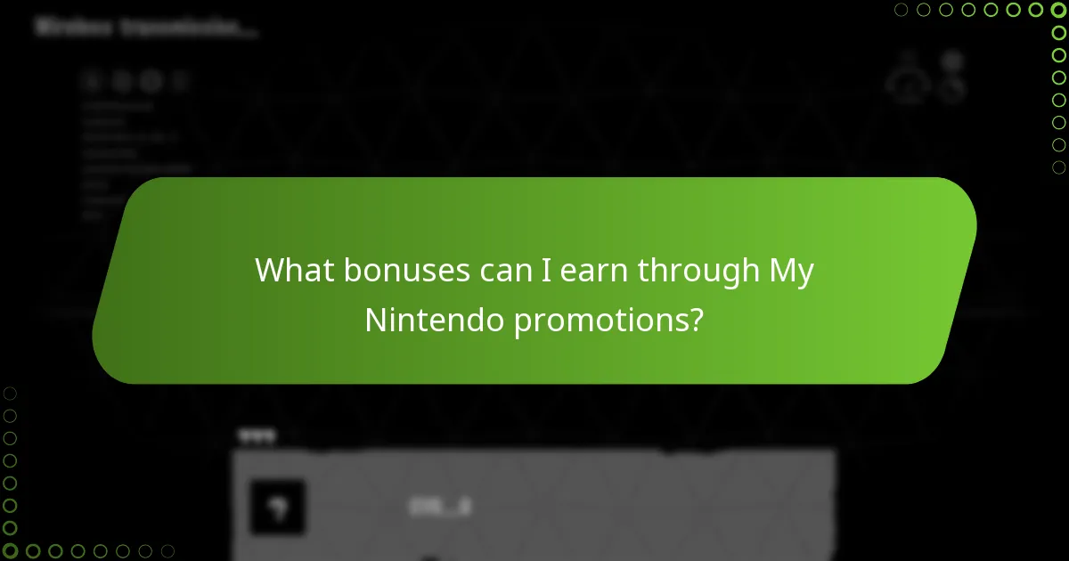 What bonuses can I earn through My Nintendo promotions?