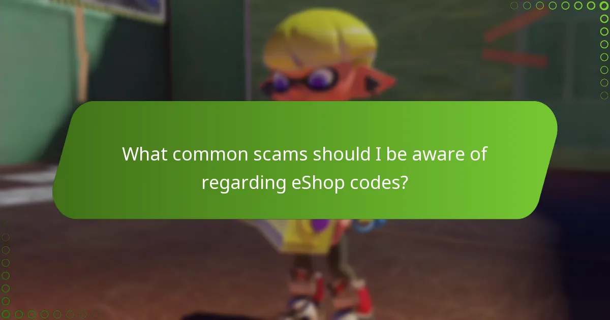 What common scams should I be aware of regarding eShop codes?