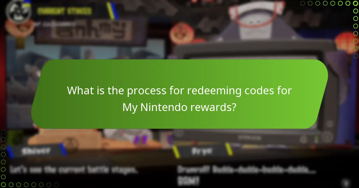 What is the process for redeeming codes for My Nintendo rewards?