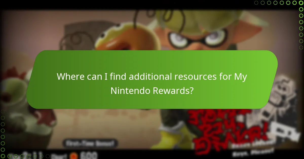 Where can I find additional resources for My Nintendo Rewards?